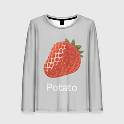 Лонгслив женский Strawberry potatoes, цвет: 3D-принт