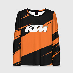Лонгслив женский KTM КТМ, цвет: 3D-принт