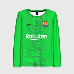 Лонгслив женский FC Barcelona Goalkeeper 202122, цвет: 3D-принт