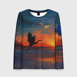 Лонгслив женский Прибрежный закат, цвет: 3D-принт