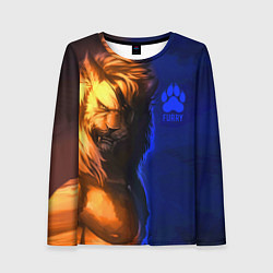 Лонгслив женский Furry lion, цвет: 3D-принт