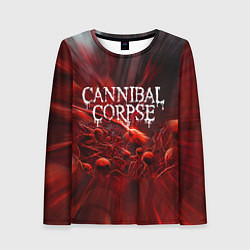 Женский лонгслив Blood Cannibal Corpse Труп Каннибала Z