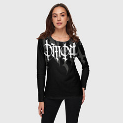 Лонгслив женский ОМОН Каллиграфия, цвет: 3D-принт — фото 2