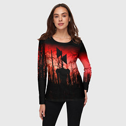 Лонгслив женский Сиреноголовый Кровавый Лес, цвет: 3D-принт — фото 2