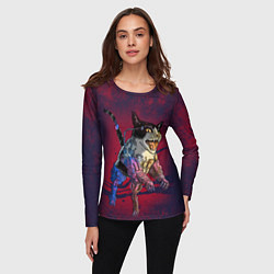Лонгслив женский CYBERCAT КИБЕРКОТ Z, цвет: 3D-принт — фото 2
