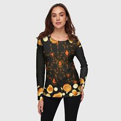 Лонгслив женский Криптовалюта Crypto Z, цвет: 3D-принт — фото 2