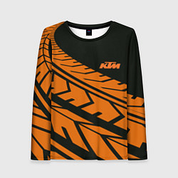 Лонгслив женский ORANGE KTM КТМ Z, цвет: 3D-принт