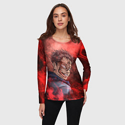 Лонгслив женский Itadori Yuji Магическая битва, цвет: 3D-принт — фото 2