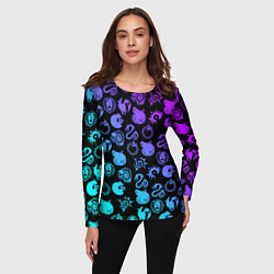 Лонгслив женский 7 СМЕРТНЫХ ГРЕХОВ НЕОН ЭМБЛЕМЫ, цвет: 3D-принт — фото 2