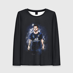 Лонгслив женский Lionel Messi Paris Saint-Germain, цвет: 3D-принт