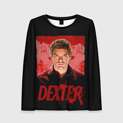Женский лонгслив Dexter Декстер портрет постер