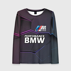 Лонгслив женский BMW Perfomance, цвет: 3D-принт