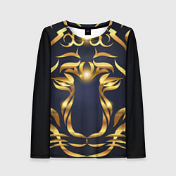 Лонгслив женский Золотой символ года Тигр, цвет: 3D-принт