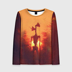 Женский лонгслив СИРЕНОГОЛОВЫЙ НА ЗАКАТЕ