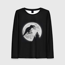Женский лонгслив T-REX НА ЛУНЕ