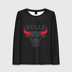 Женский лонгслив CHICAGO BULLS ЧИКАГО БУЛЛС ЯРОСТЬ БЫКА