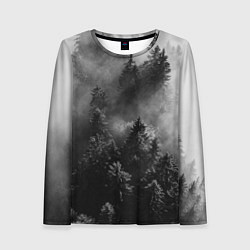 Лонгслив женский МРАЧНЫЙ ЛЕС FOREST, цвет: 3D-принт