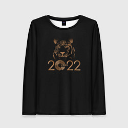 Лонгслив женский 2022 Tiger Bronze Theme, цвет: 3D-принт