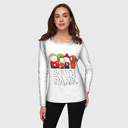 Лонгслив женский South Park - Южный парк Кенни, Кайл, Стэн и Эрик, цвет: 3D-принт — фото 2