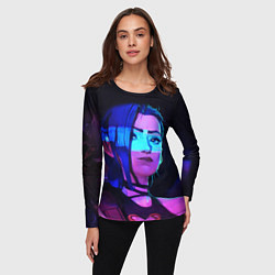 Лонгслив женский Джинкс Паудер неон, цвет: 3D-принт — фото 2