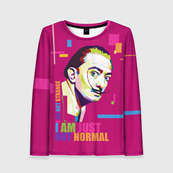Женский лонгслив Salvador Dali: I am just not normal
