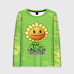 Лонгслив женский Подсолнух Plants vs Zombies, цвет: 3D-принт