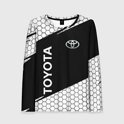 Лонгслив женский Toyota Sport соты, цвет: 3D-принт