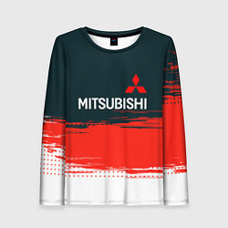 Лонгслив женский Mitsubishi - Auto бренд, цвет: 3D-принт