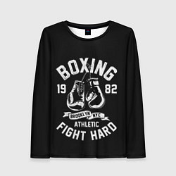 Женский лонгслив БОКС, БОКСЕРСКИЕ ПЕРЧАТКИ BOXING