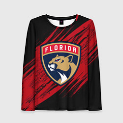 Женский лонгслив Florida Panthers, Флорида Пантерз, NHL