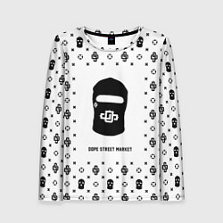 Лонгслив женский Узор White Dope Ski Mask Dope Street Market, цвет: 3D-принт