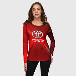 Лонгслив женский Toyota тойота, цвет: 3D-принт — фото 2