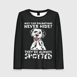 Женский лонгслив Собака Далматинец