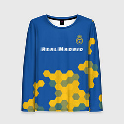 Лонгслив женский РЕАЛ МАДРИД Real Madrid Графика, цвет: 3D-принт