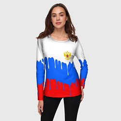 Лонгслив женский Флаг герб russia, цвет: 3D-принт — фото 2