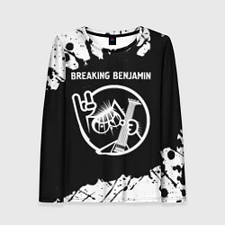 Лонгслив женский Breaking Benjamin КОТ Брызги, цвет: 3D-принт