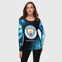 Лонгслив женский МАНЧЕСТЕР СИТИ Manchester City 5, цвет: 3D-принт — фото 2