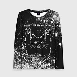 Женский лонгслив Bullet For My Valentine Rock Cat