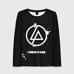 Лонгслив женский Linkin Park логотип краской, цвет: 3D-принт