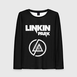Лонгслив женский Linkin Park логотип и надпись, цвет: 3D-принт