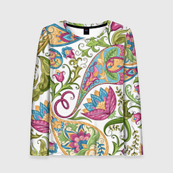 Лонгслив женский Fashionable floral Oriental pattern Summer 2025, цвет: 3D-принт