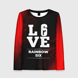 Женский лонгслив Rainbow Six Love Классика