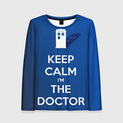 Лонгслив женский Keep calm Im the Doctor, цвет: 3D-принт