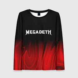 Женский лонгслив Megadeth Red Plasma