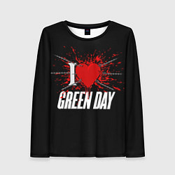 Лонгслив женский Green Day Сердце, цвет: 3D-принт