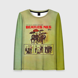 Лонгслив женский Beatles N0 5, цвет: 3D-принт