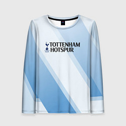 Женский лонгслив Tottenham hotspur Голубые полосы