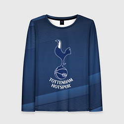 Женский лонгслив Tottenham hotspur Синяя абстракция