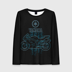 Лонгслив женский Yamaha moto theme, цвет: 3D-принт