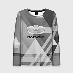 Лонгслив женский Daewoo - logo, цвет: 3D-принт